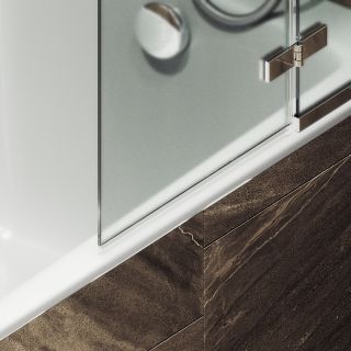 Шторка на ванну MaybahGlass MGV-662-4 69см хром глянцевый